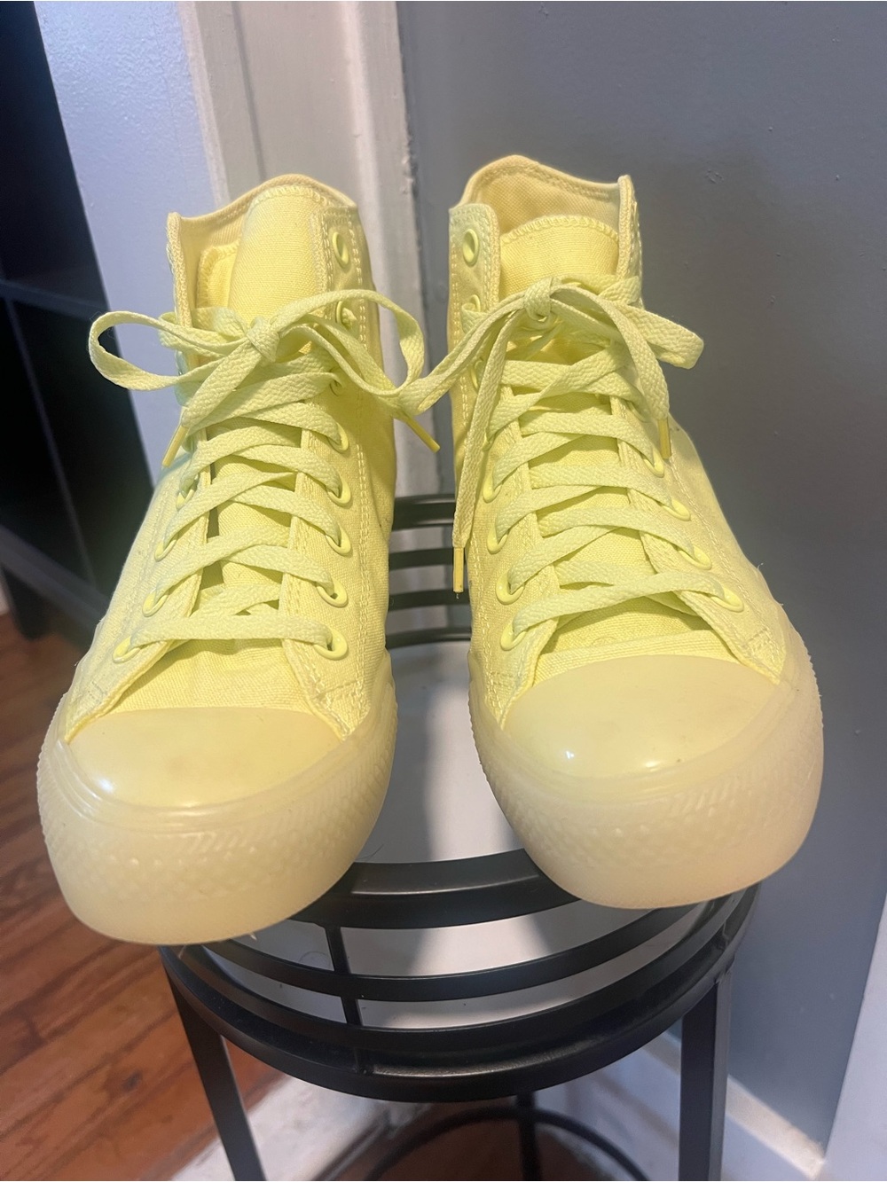 Converse  men Yellow High Top Boat Shoes